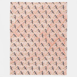 Buchstabe A Fleecedecke