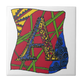 Buchstabe "A" Fliese