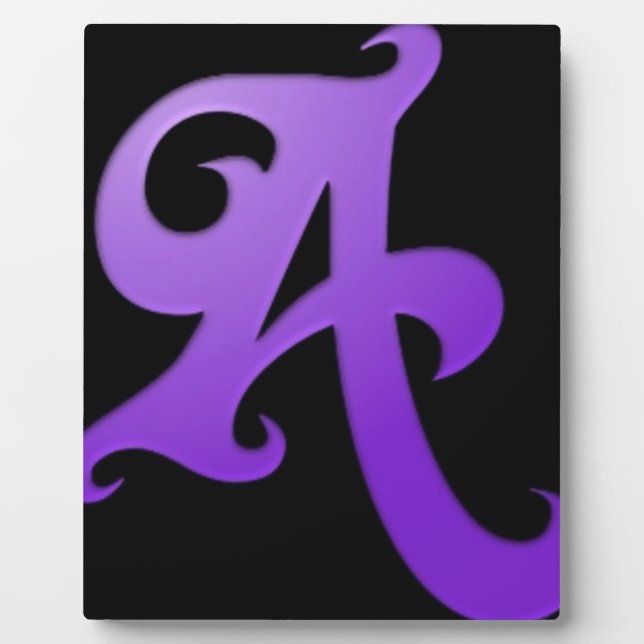 Buchstabe A Fotoplatte (Vorderseite)