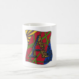 Buchstabe "A" Kaffeetasse