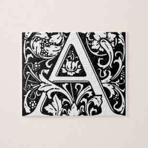 Buchstabe A Mittelalterliches Monogramm Art Nouvea
