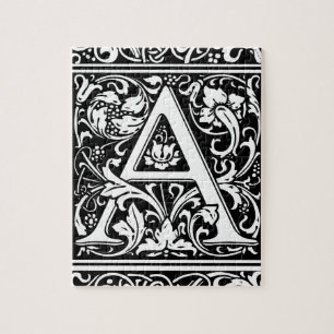 Buchstabe A Mittelalterliches Monogramm Art Nouvea