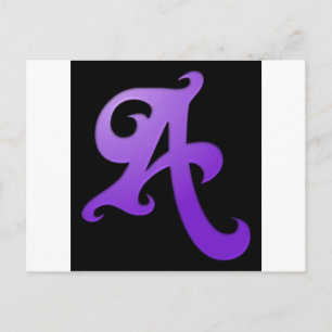 Buchstabe A Postkarte