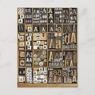 Buchstabe A Postkarte