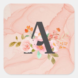 Buchstabe A Quadratischer Aufkleber