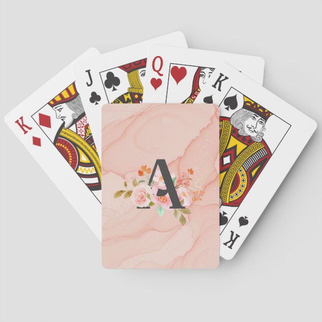 Buchstabe A Spielkarten (Rückseite)
