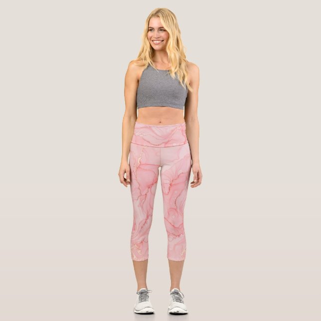 Buchstabe B Capri Leggings (Vorderseite)