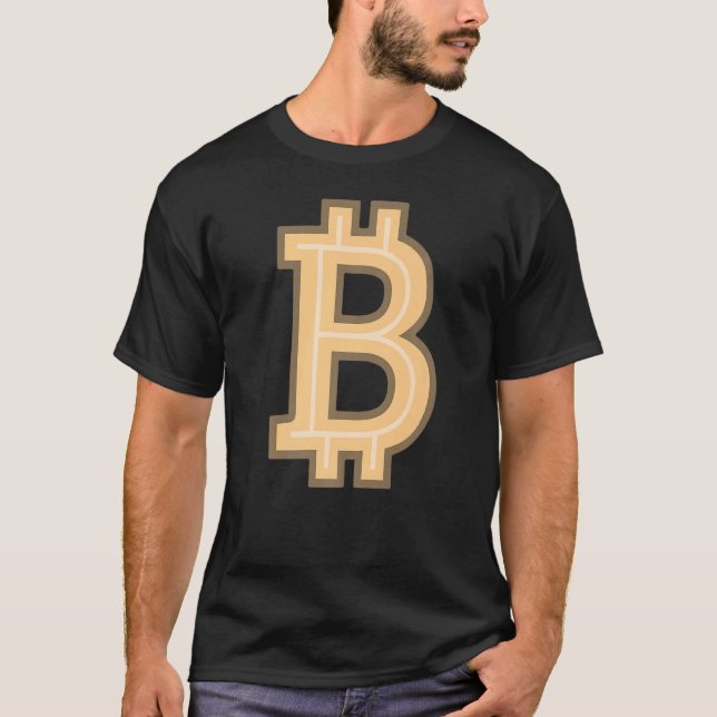 Buchstabe B Coin Money Cripto T-Shirt (Vorderseite)