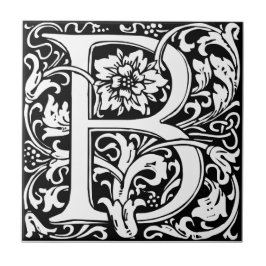 Buchstabe B Mittelalterliche Monogramm-Kunst Art N Fliese