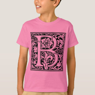 Buchstabe B Mittelalterliche Monogramm-Kunst Art N T-Shirt
