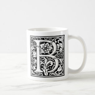 Buchstabe B Mittelalterliche Monogramm-Kunst im Ju Kaffeetasse