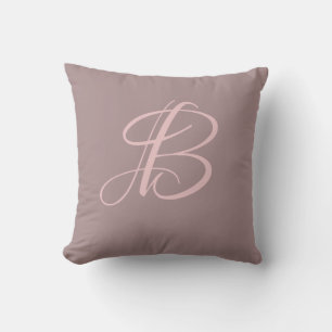 Buchstabe B Monogramm-Initiale Benutzerdefiniert Kissen