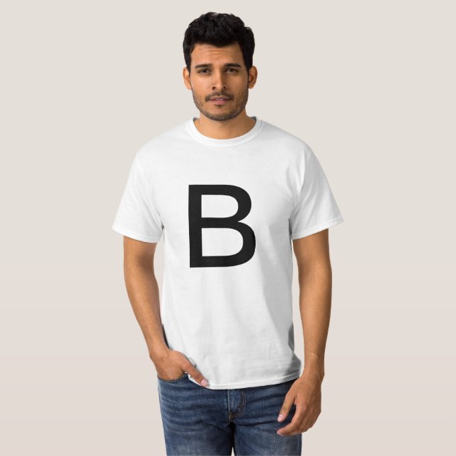 Buchstabe B T-Shirt (Vorne ganz)