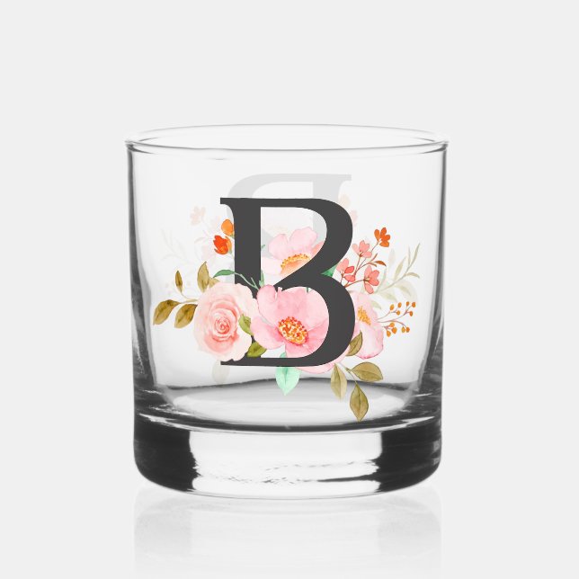 Buchstabe B Whiskyglas (Vorderseite)