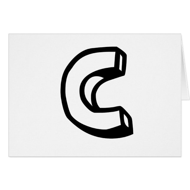 Buchstabe C (Vorderseite (Horizontal))