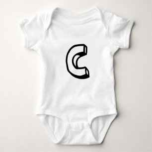 Buchstabe C Baby Strampler