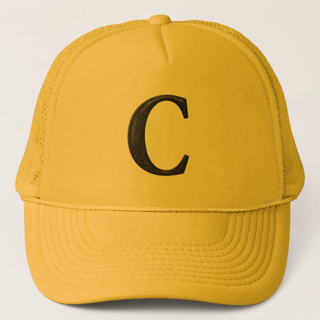 Buchstabe c Hüte, Buchstabe c hats amazon, Buchsta Truckerkappe (Vorderseite)