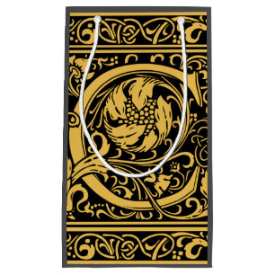 Buchstabe C Mittelalterliche Monogramm Art Nouveau Kleine Geschenktüte