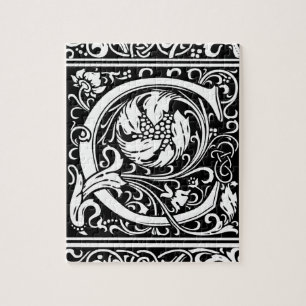 Buchstabe C Mittelalterliche Monogramm-Kunst Art N