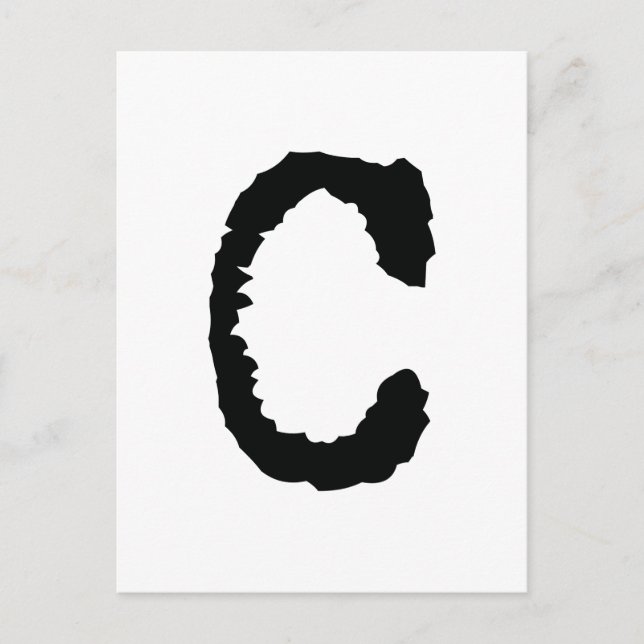 Buchstabe C Postkarte (Vorderseite)