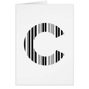 BUCHSTABE C STRICHCODE Erster Anfangsbuchstabe-Bar