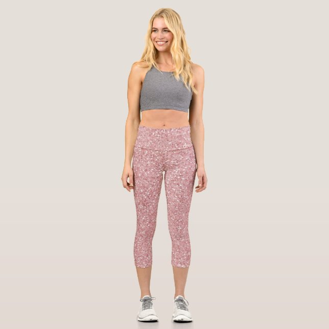 Buchstabe D Capri Leggings (Vorderseite)