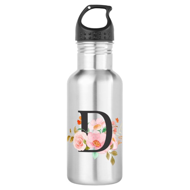 Buchstabe D Edelstahlflasche (Vorderseite)