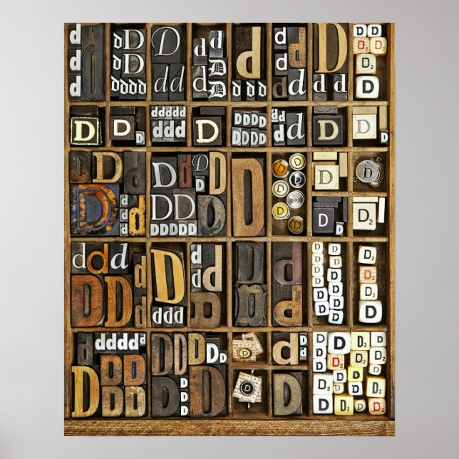 Buchstabe D Poster (Vorne)