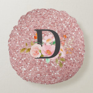 Buchstabe D Rundes Kissen