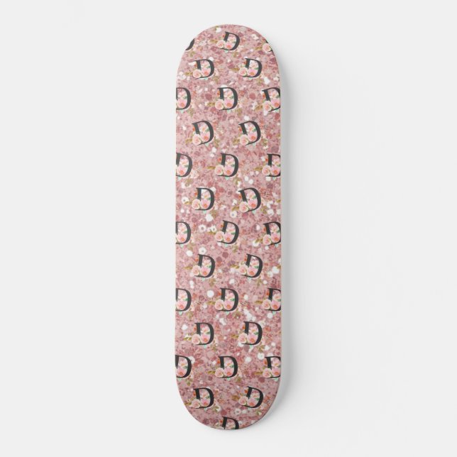 Buchstabe D Skateboard (Vorderseite)