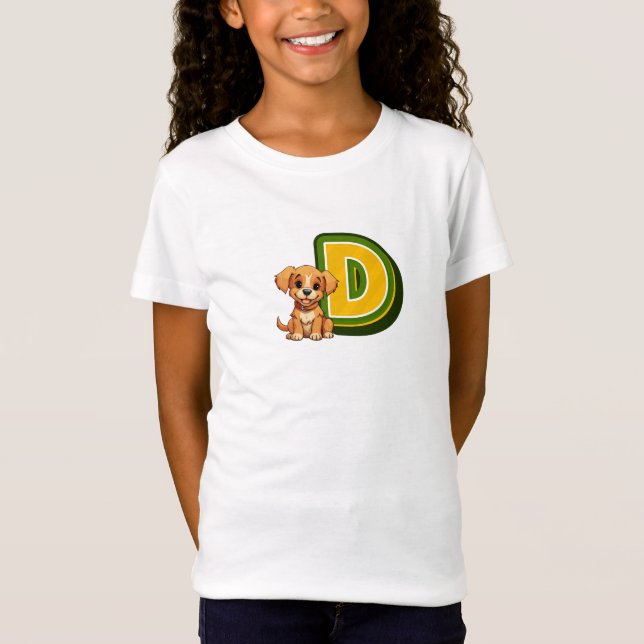 Buchstabe D T-Shirt (Vorderseite)