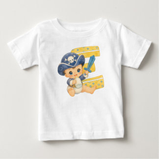 Buchstabe "E": Kleiner Piratenkapitän Baby T-shirt