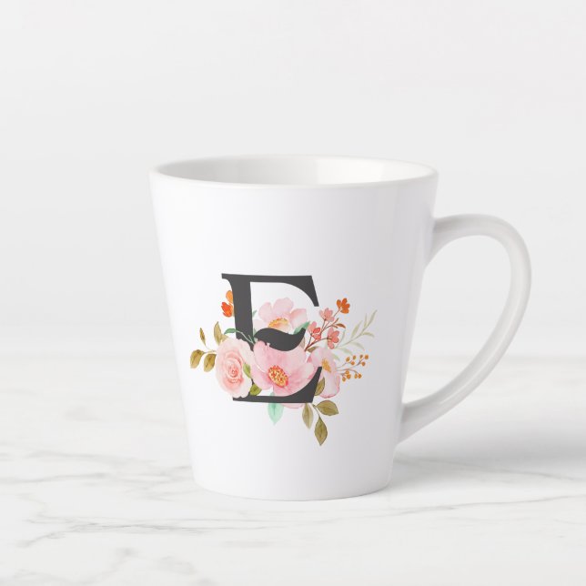 Buchstabe E Latte Tasse (Rechts)