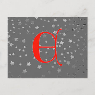 Buchstabe E Postkarte