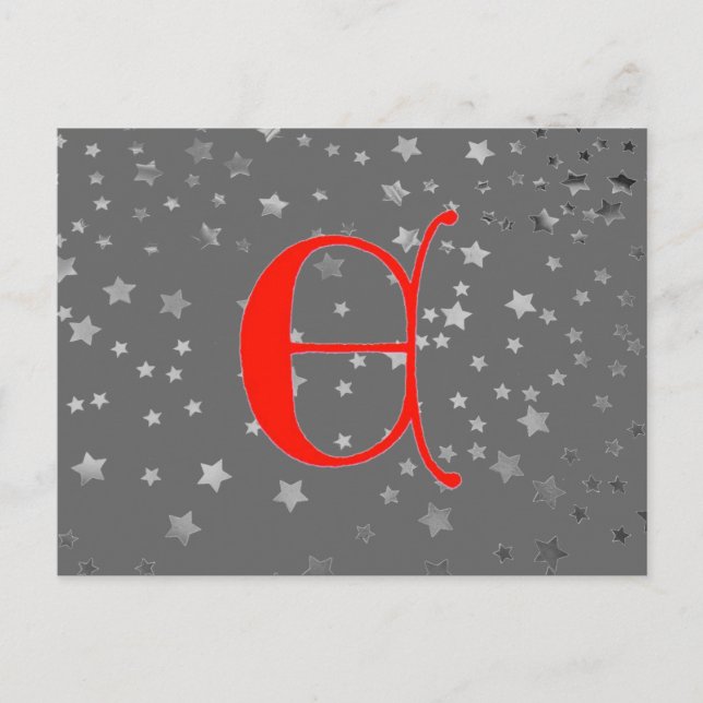 Buchstabe E Postkarte (Vorderseite)