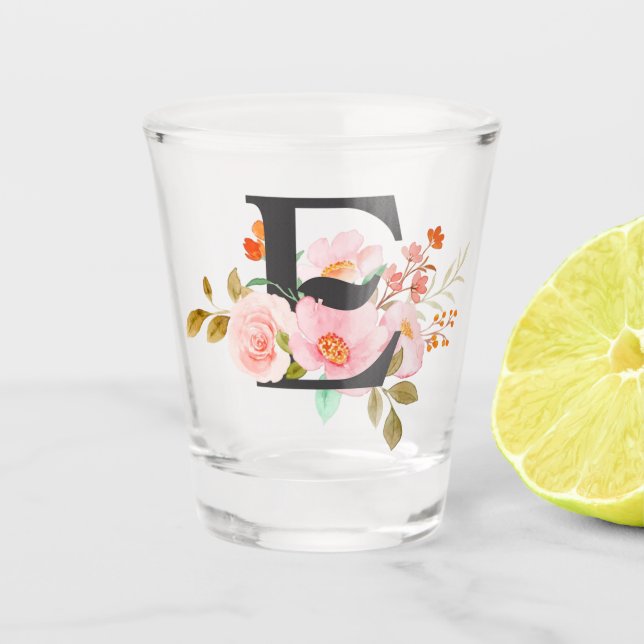 Buchstabe E Schnapsglas (Vorderseite)