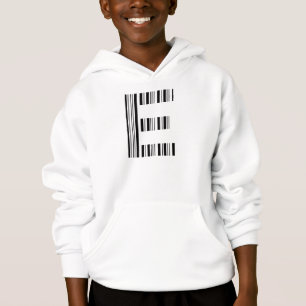 BUCHSTABE E STRICHCODE Erstes Anfangsbuchstaben-Ba Hoodie