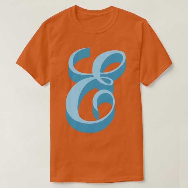 Buchstabe E T-Shirt (Design vorne)