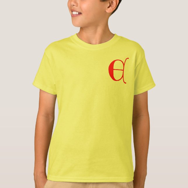 Buchstabe E T-Shirt (Vorderseite)