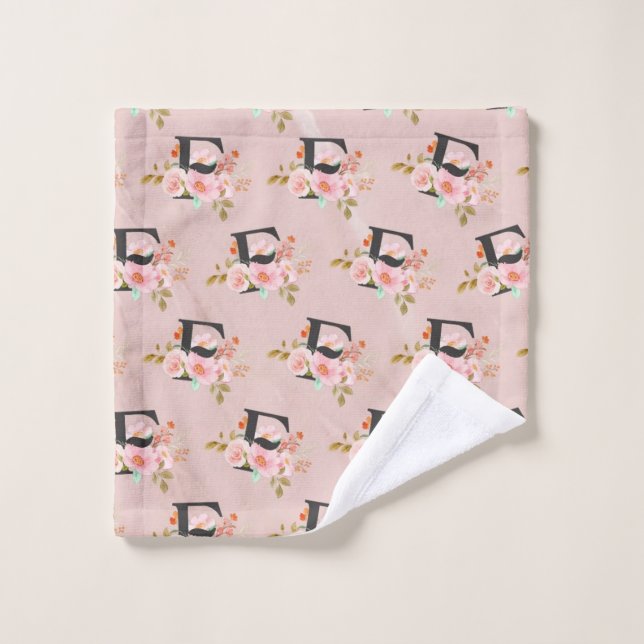 Buchstabe F Badhandtuch Set (Waschlappen)