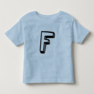 Buchstabe F Kleinkind T-shirt