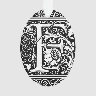 Buchstabe F Mittelalterliche Monogramm-Kunst Neue Ornament