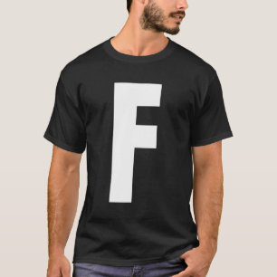 Buchstabe F: Ober Case Alphabet Halloween T-Shirt