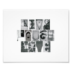 Buchstabe-Fotografie-Livelachen-Liebe des Fotodruck
