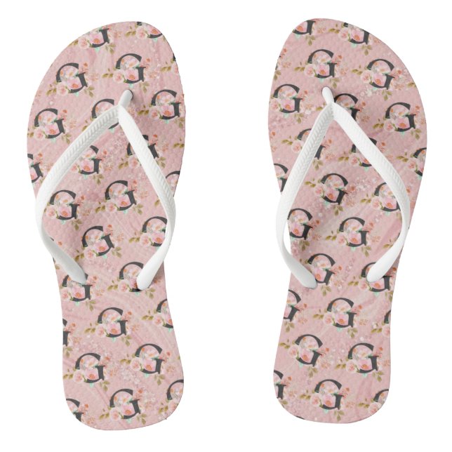 Buchstabe G Flip Flops (Fußbett)