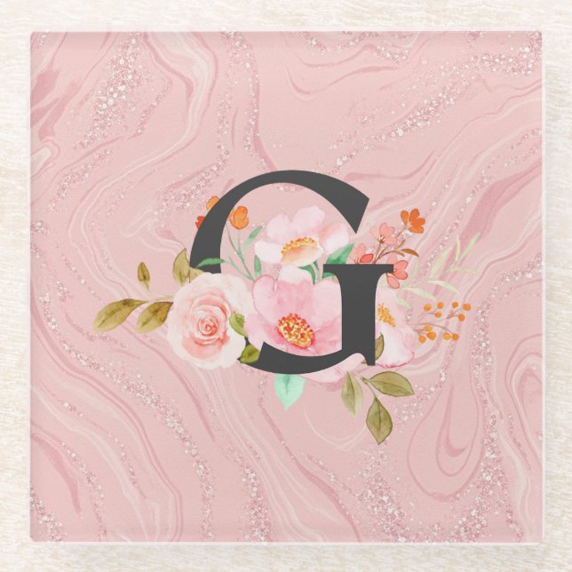 Buchstabe G Glasuntersetzer (Vorderseite)