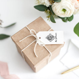 Buchstabe G Initial Elegant Blühe Monogrammname Gummistempel