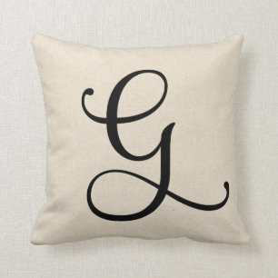 Buchstabe G Kissen