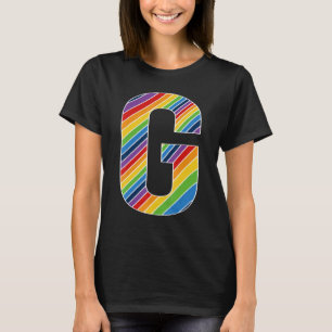 Buchstabe G Lesbischer Gay Pride Bisexuelle Tranch T-Shirt
