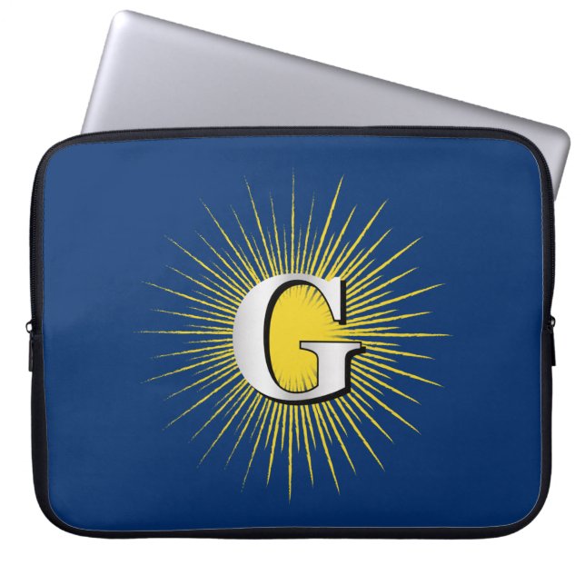 Buchstabe G - Mauritisches Symbol Laptopschutzhülle (Vorderseite)